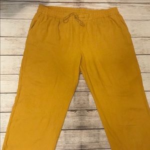 Old Navy Linen Pants Beautiful Mustard